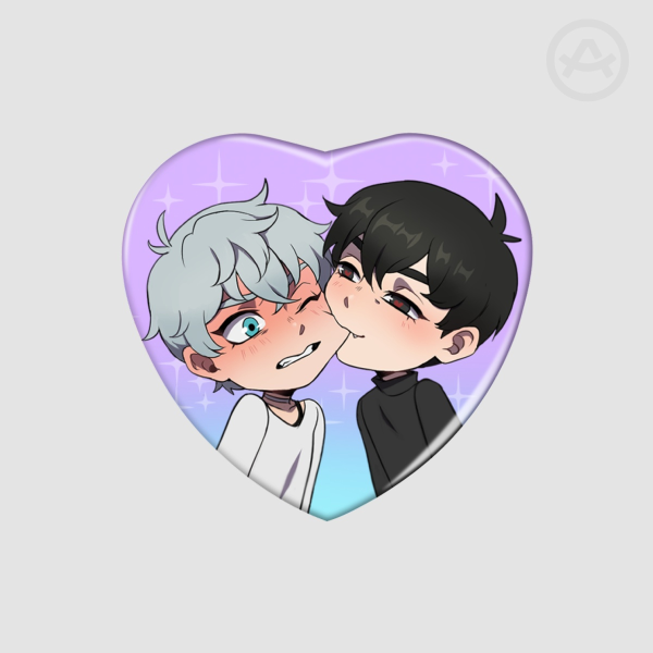 Ivantill Heart Shape Holo Badges