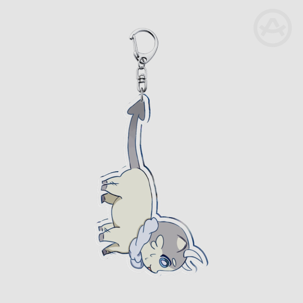 Chimera Beagle Coconut Fishing Keychain