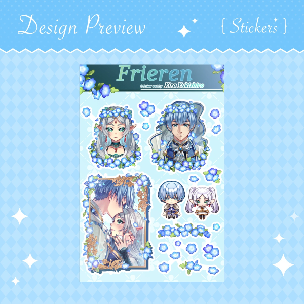 Frieren x Himmel Sticker set