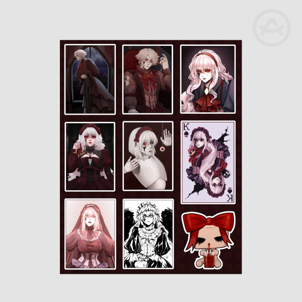 Porcelain Maid CollectionStickers Sheet