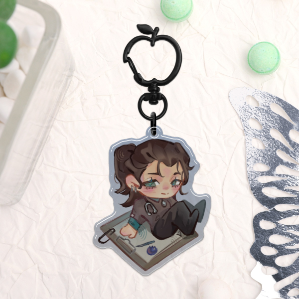 Trinity Santos Epoxy Keychain - The Pitt