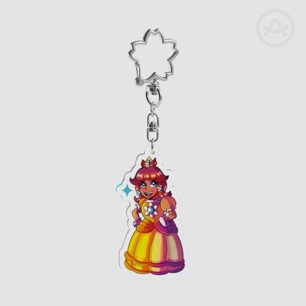Princess Daisy | Clear Acrylic Keychain