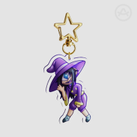 Crystal cyclops keychain