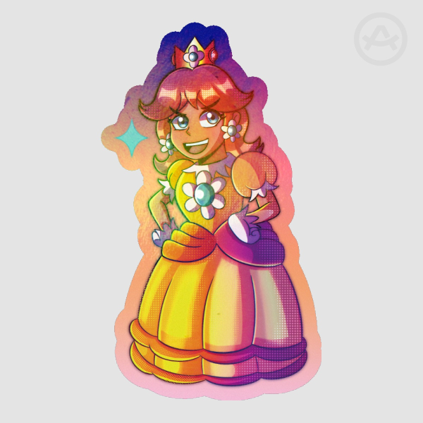 Princess Daisy | Rainbow Sticker