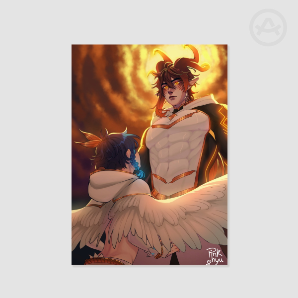 Barbatos and Morax meeting poster (A5)