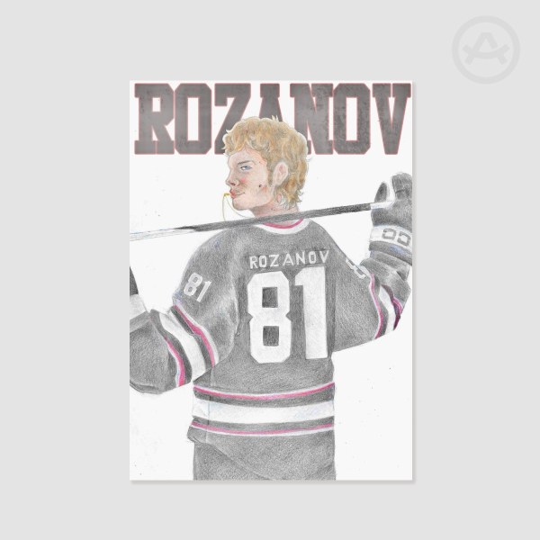 Heated Rivalry Ilya Rozanov A5 Print