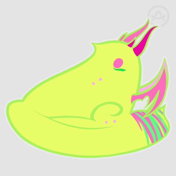 Limited! Lime Easter Birb Sticker