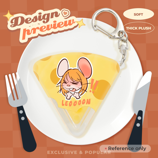 Ashley Graham Squishy Cheese Keychain