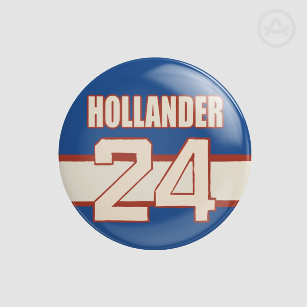 hollander 24 badge pin!! (44mm)