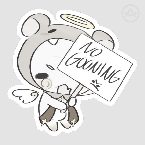 Penit NO GOONING sticker