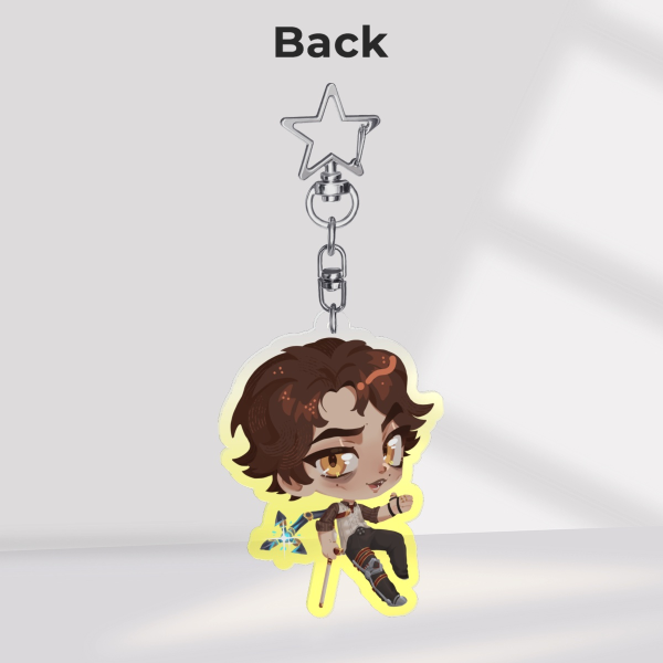 Viktor - Colored Edge Acrylic Keychains