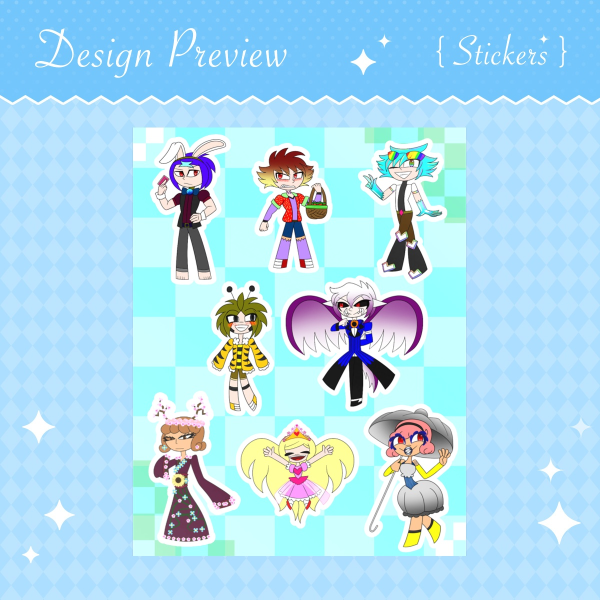 H0ME X0 Spring Fashion Stickers Sheet