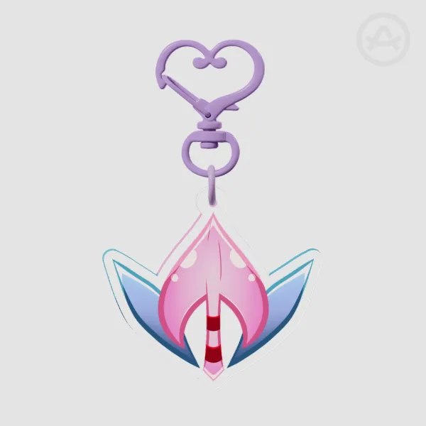 Sinful Studios HQ Logo Clear Acrylic Keychain