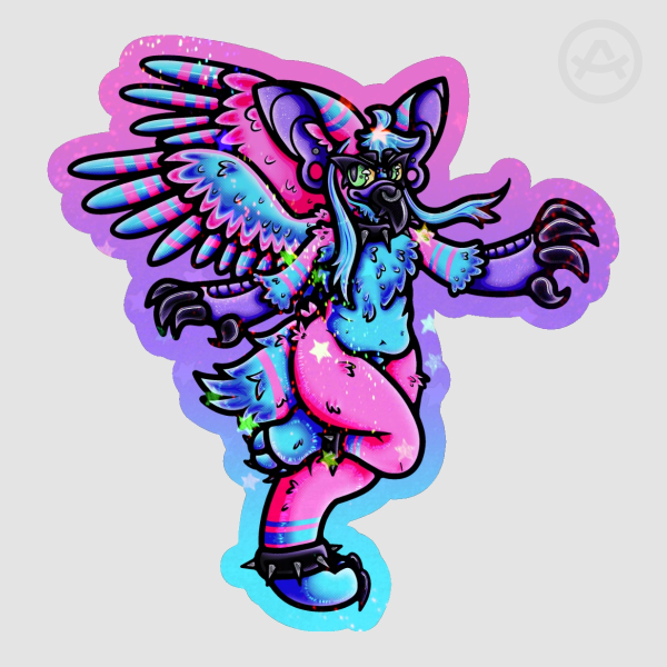 MatchaEXE Griffin Coloured Edge Sticker