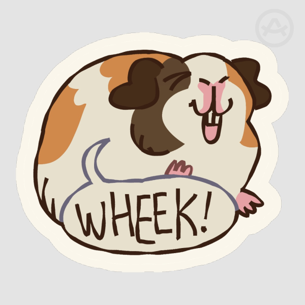 WHEEK! Guinea Pig Sticker