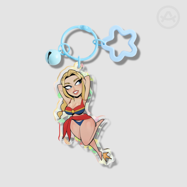 Captain Marvel Swimsuit Keychain