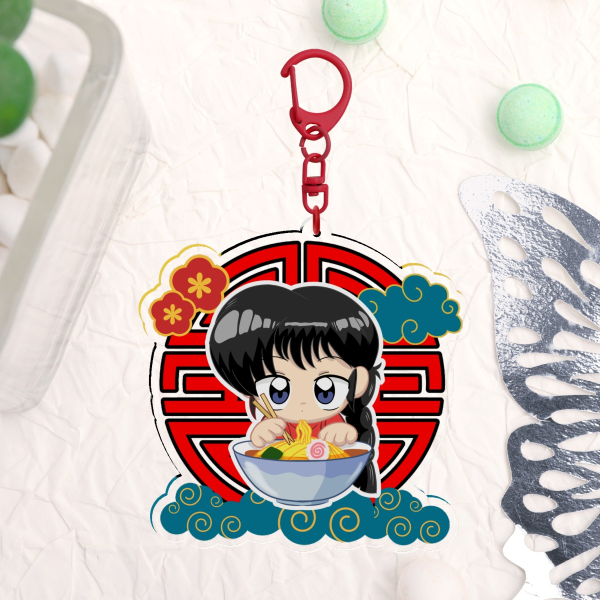 Ranma 1/2 Boy Ranma Clear Acrylic Keychain