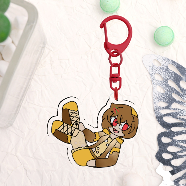 MozzyElla Sitting Keychain