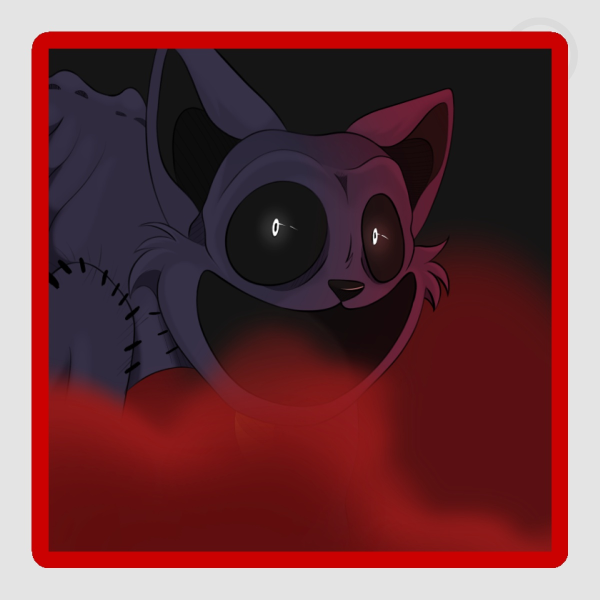 Catnap Poppy Playtime Colored Edge Die Cut Sticker