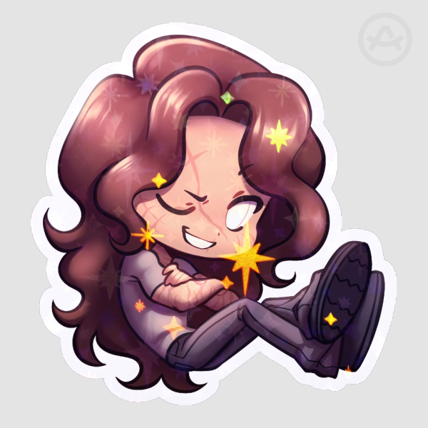 Clay Holographic Sticker
