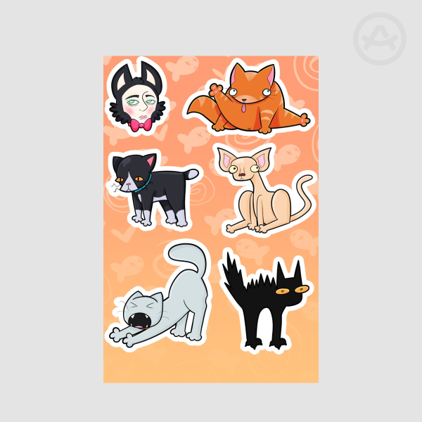 Weird Cats stickers