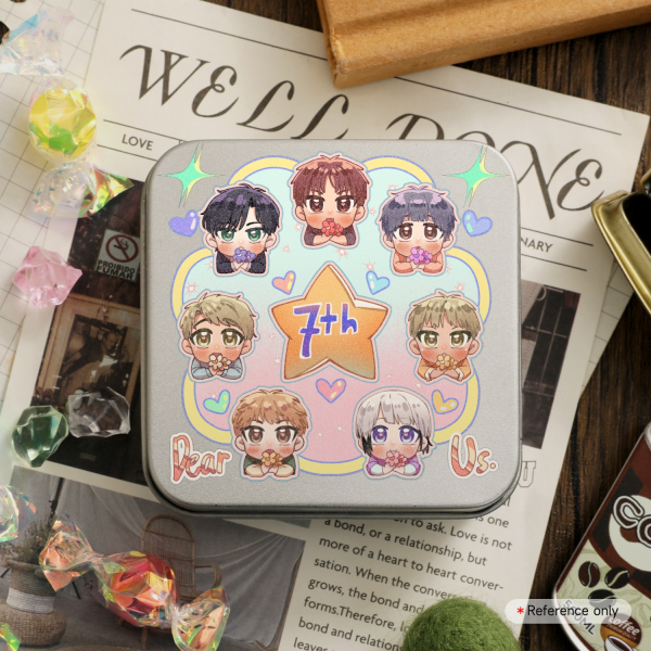 Dear Us 7th Anniversary Metal Storage Box 7x7cm