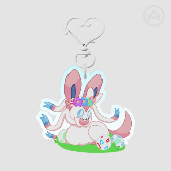 Sylveon Easter Loaf Keychain