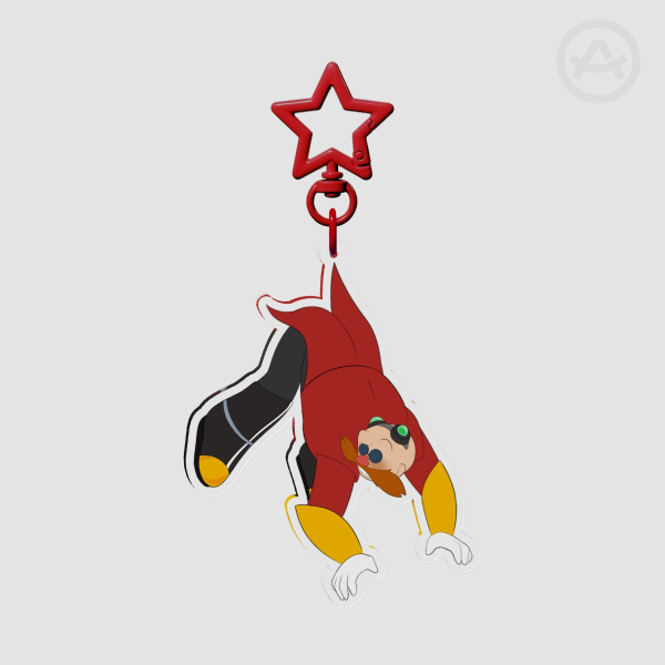 Dangling Eggman Acrylic Charm (Soul Fragments AU)