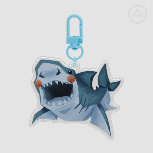 Great White Shark Keychain