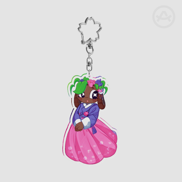 Dandy's World Bassie Hanbok Keychain