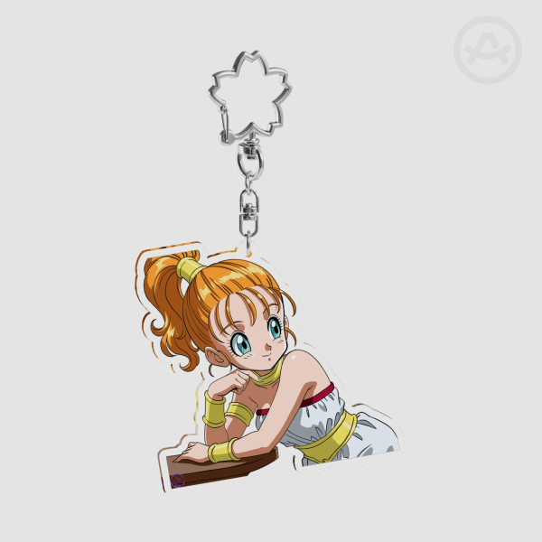 Candy Loving Girl Clear Acrylic Keychain