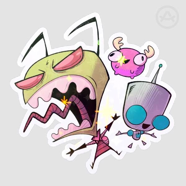 Angry Bug Guy Sticker
