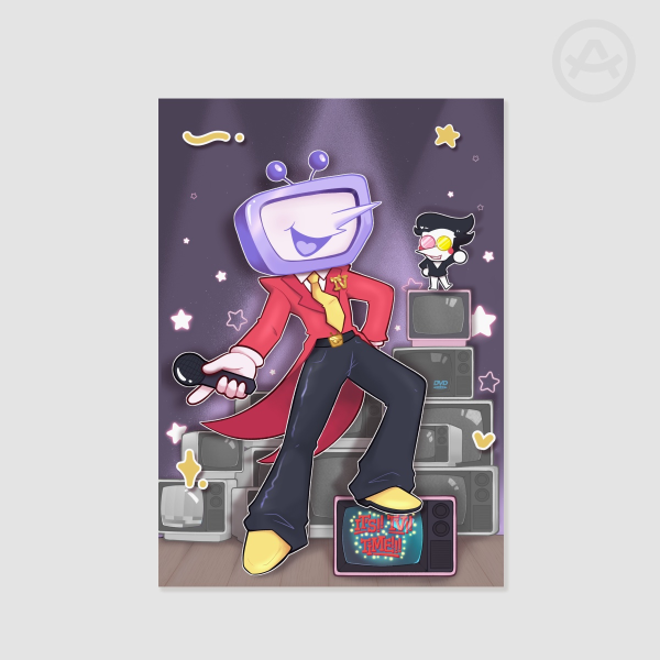 Tenna and Spamton A5 print, Deltarune