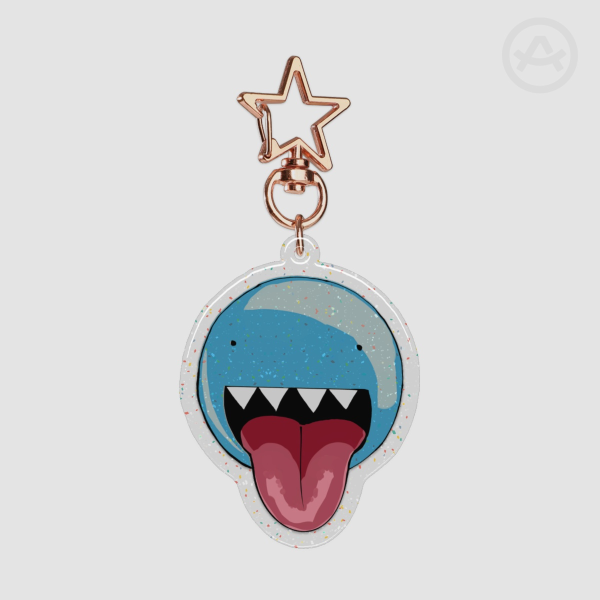 Bubble Epoxy Glitter Keychain