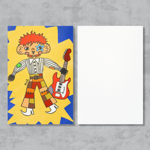 Bowie Scarecrow Postcard