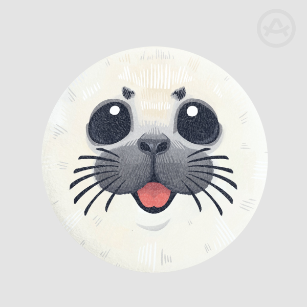 Seal Plush Badge