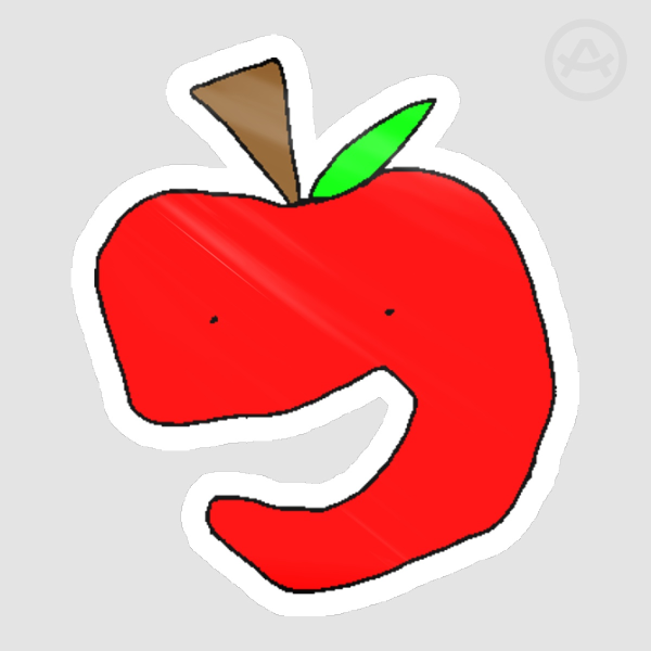 fruity rumpus asshole factory apple sticker