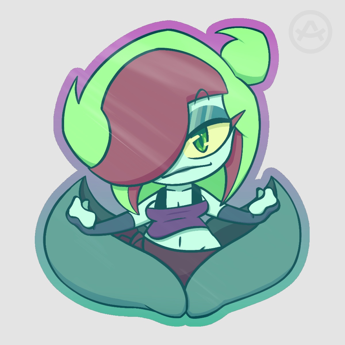 Alraune Purp Sticker