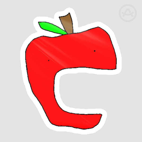 fruity rumpus asshole factory apple sticker