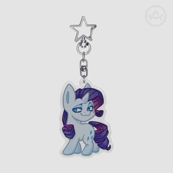 Rarity - Epoxy Clear Acrylic Keychain