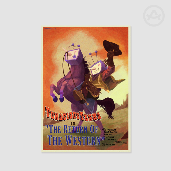 Cowboy Tenna A3 Poster