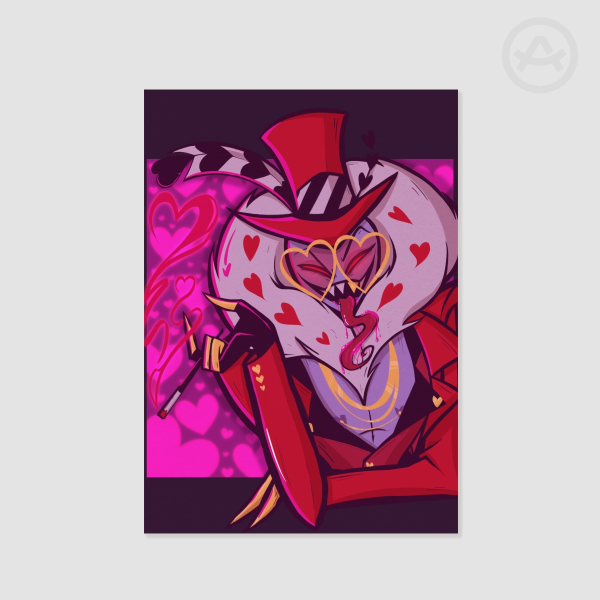 Hazbin Hotel Valentino Love Print