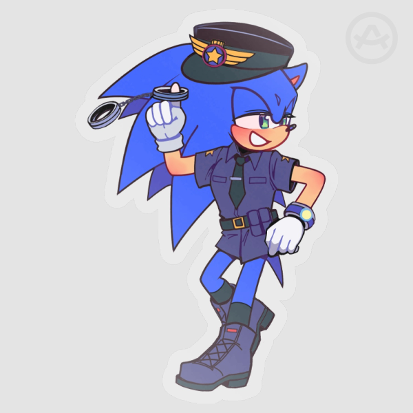 Officer Sonic Sticker