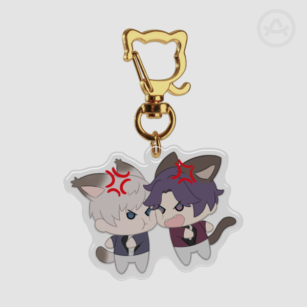 Starfish Epoxy Clear Acrylic Keychains