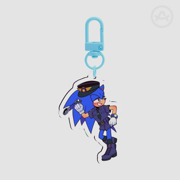 Officer Sonic Keychain