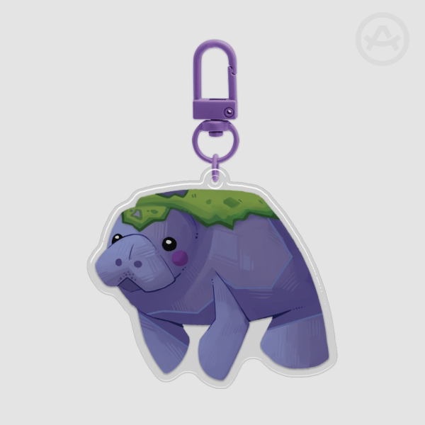 Manatee Acrylic Keychain