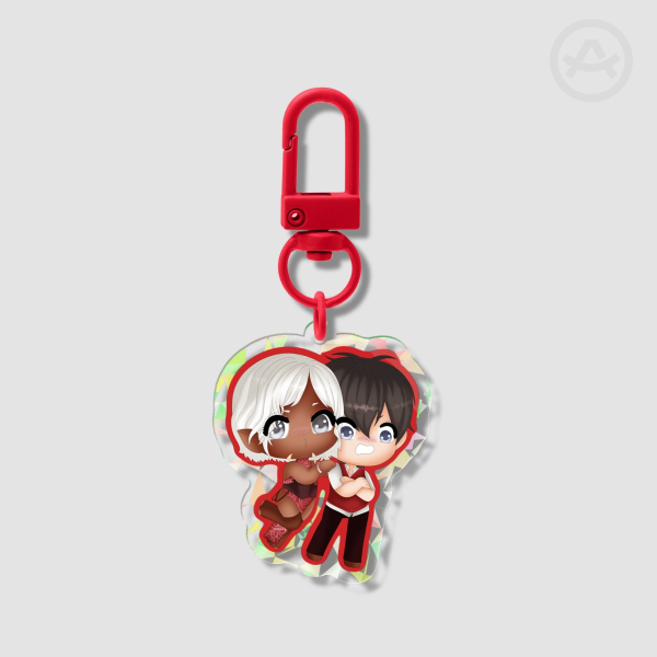 Deya & Malik Chibi Keychain – Love Edition