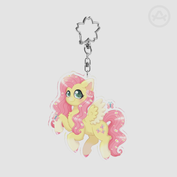 Fluttershy Acrylic Keychain