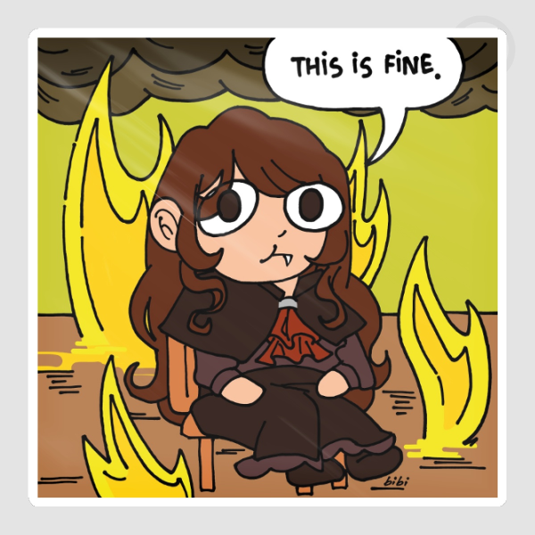 “This is fine” VSMP Apokuna Sticker