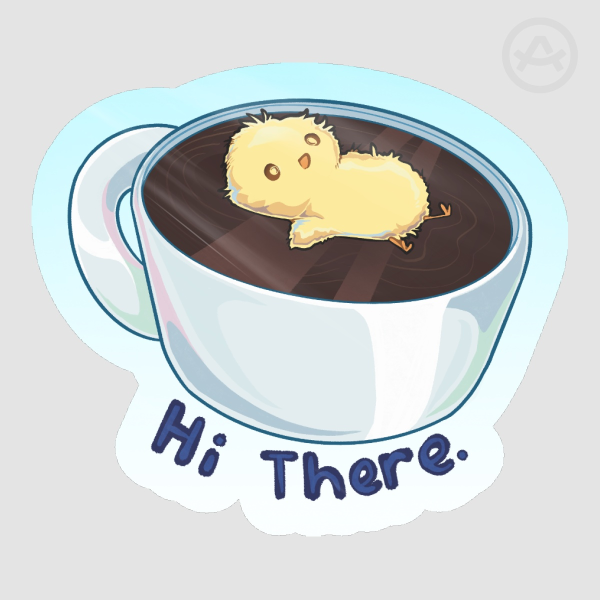 Coffee Chick Die Cut Stickers